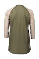 POC Tricou de ciclism cu mânecă scurtă - MTB PURE 3/4 LADY - bej/verde