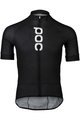 POC Tricou de ciclism cu mânecă scurtă - ESSENTIAL ROAD LOGO - negru