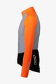 POC Tricou de cilism pentru iarnă cu mânecă lungă - ESSENTIAL ROAD MID - negru/portocaliu/gri