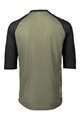 POC Tricou de ciclism cu mânecă scurtă - MTB PURE 3/4 - negru/verde