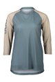 POC Tricou de ciclism cu mânecă scurtă - MTB PURE 3/4 LADY - albastru deschis/bej