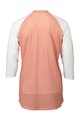 POC Tricou de ciclism cu mânecă scurtă - MTB PURE 3/4 LADY - alb/roz
