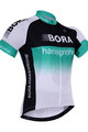 Tricou de ciclism cu mânecă scurtă - BORA 2017 - alb/negru/verde