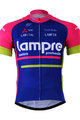 Tricou de ciclism cu mânecă scurtă - LAMPRE 2017 - roz/albastru