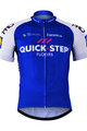BONAVELO Tricou de ciclism cu mânecă scurtă - QUICKSTEP 2017 - albastru/alb