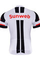 BONAVELO Tricou de ciclism cu mânecă scurtă - SUNWEB 2017 - alb/negru