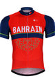 BONAVELO Tricou de ciclism cu mânecă scurtă - BAHRAIN MERIDA 2017 - roșu/albastru