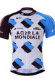 Tricou de ciclism cu mânecă scurtă - AG2R 2017 - alb/albastru deschis/negru