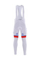 Pantaloni de ciclism lungi cu bretele - FDJ 2017 WINTER - alb