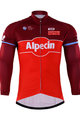 Tricou de cilism pentru iarnă cu mânecă lungă - KATUSHA 2017 WINTER - bordo/roșu