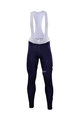 Pantaloni de ciclism lungi cu bretele - MOVISTAR 2017 WINTER - albastru
