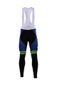 Pantaloni de ciclism lungi cu bretele - ORICA 2017 WINTER - albastru/negru