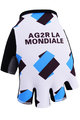 Mănuși de ciclism fără degete - AG2R 2017 - albastru/negru/alb