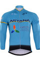 Tricou de ciclism cu mânecă lungă de vară - ASTANA 2017 SUMMER - albastru deschis
