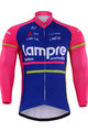 Tricou de ciclism cu mânecă lungă de vară - LAMPRE 2017 SUMMER - albastru/roz