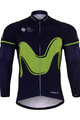 Tricou de ciclism cu mânecă lungă de vară - MOVISTAR 2017 SUMMER - verde/albastru