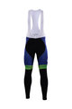 Pantaloni de ciclism lungi cu bretele - ORICA 2017 SUMMER - verde/albastru/negru