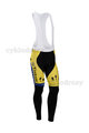 Pantaloni de ciclism lungi cu bretele - TINKOFF SAXO 14 SMR - negru/galben
