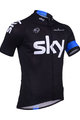 BONAVELO Tricou de ciclism cu mânecă scurtă - SKY 2013 - negru/albastru