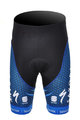 Pantaloni scurți de ciclism fără bretele - SAXO BANK 2012 - negru/albastru
