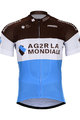 BONAVELO Tricou de ciclism cu mânecă scurtă - AG2R 2018 - alb/albastru deschis/maro