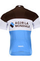 BONAVELO Tricou de ciclism cu mânecă scurtă - AG2R 2018 - alb/albastru deschis/maro