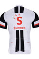 BONAVELO Tricou de ciclism cu mânecă scurtă - SUNWEB 2018 - negru/alb