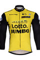 Tricou de cilism pentru iarnă cu mânecă lungă - LOTTO 2018 WINTER - galben/negru