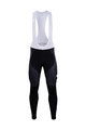 Pantaloni de ciclism lungi cu bretele - MOVISTAR 2018 WINTER - negru