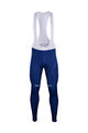Pantaloni de ciclism lungi cu bretele - QUICKSTEP 2018 WNT - albastru