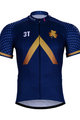 Tricou de ciclism cu mânecă scurtă - AQUA BLUE 2018 - auriu/albastru