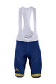 BONAVELO Pantaloni scurți de ciclism cu bretele - AQUA BLUE 2018 - auriu/albastru