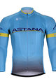 Tricou de ciclism cu mânecă lungă de vară - ASTANA 2018 SUMMER - albastru deschis