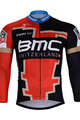 Tricou de ciclism cu mânecă lungă de vară - BMC 2018 SUMMER - negru/roșu