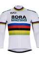 Tricou de ciclism cu mânecă lungă de vară - BORA UCI 2018 SUMMER - alb/multicolor