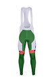 BONAVELO Pantaloni de ciclism lungi cu bretele - BARDIANI 2018 SUMMER - alb/portocaliu/verde