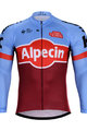 Tricou de ciclism cu mânecă lungă de vară - KATUSHA 2018 SUMMER - bordo/albastru deschis/roșu