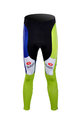 BONAVELO Pantaloni de ciclism lungi fără bretele - LIQUIGAS 2012 WINTER - negru/albastru/verde