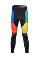 Pantaloni de ciclism lungi fără bretele - EDDY MERCKX 2012 WNT - multicolor/negru