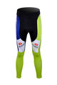 Pantaloni de ciclism lungi fără bretele - LIQUIGAS 2012 SUMMER - verde/negru/albastru