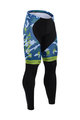Pantaloni de ciclism lungi fără bretele - TINKOFF SAXO 15 SMR - albastru/negru