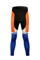 Pantaloni de ciclism lungi fără bretele - RABOBANK 2012 SUMMER - negru/albastru/portocaliu