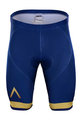 Pantaloni scurți de ciclism fără bretele - AQUA BLUE 2018 - auriu/albastru