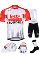 BONAVELO tricou-pantaloni-mănuși-șosete-căciulă - LOTTO SOUDAL 2019 - alb/negru/roșu