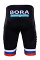 BONAVELO Pantaloni scurți de ciclism fără bretele - BORA UCI 2019 KIDS - negru