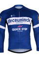 BONAVELO Tricou de cilism pentru iarnă cu mânecă lungă - QUICKSTEP 2019 WNT - albastru