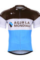BONAVELO Tricou de ciclism cu mânecă scurtă - AG2R 2019 - alb/albastru/maro