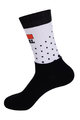 Șosete clasice de ciclism - LOTTO SOUDAL 2019 - alb/negru