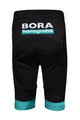 BONAVELO Pantaloni scurți de ciclism fără bretele - BORA 2020 KIDS - verde/negru