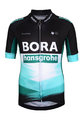 BONAVELO Tricou de ciclism cu mânecă scurtă - BORA 2020 KIDS - alb/negru/verde